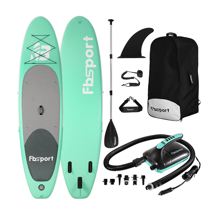 Fbsport 11ft Inflatable Paddle Board SUP, 6'' Thick W/Paddling Fins Pump &  Accessories Pack, Purple 